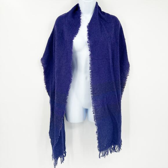 Kerry Woollen Mills Irish Celtic Vintage‎ Frayed Hem Lamsbwool Blend Scarf Wrap - Picture 1 of 5